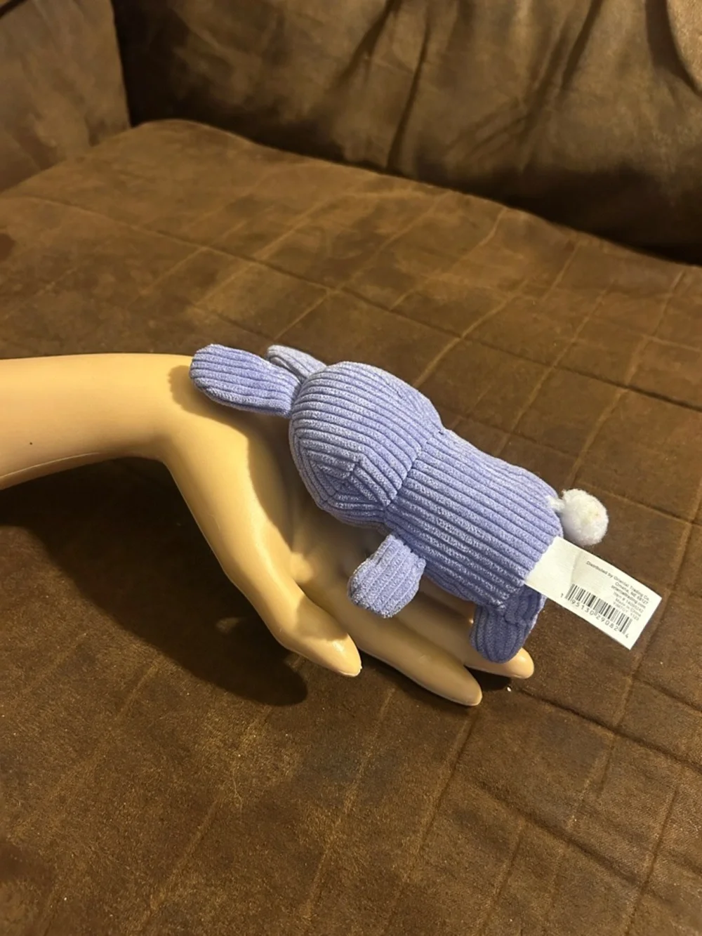 Purple Plush Bunny Small Pet Toy - Soft Chew-Friendly Playmate